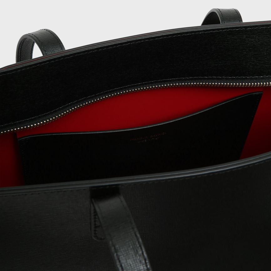 Torby Tote Damskie Mansur Gavriel Small Zip Czarne | 896-RBVYXI