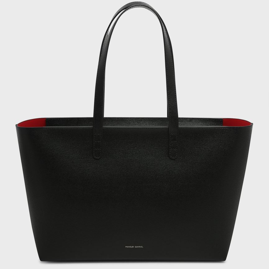 Torby Tote Damskie Mansur Gavriel Small Zip Czarne | 896-RBVYXI