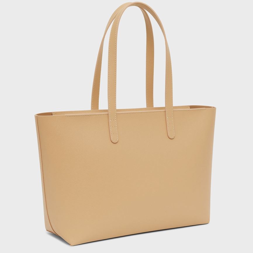 Torby Tote Damskie Mansur Gavriel Small Zip Głęboka Brązowe | 926-ZNKTGQ