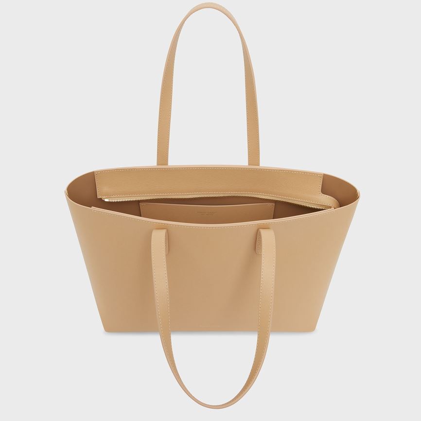 Torby Tote Damskie Mansur Gavriel Small Zip Głęboka Brązowe | 926-ZNKTGQ