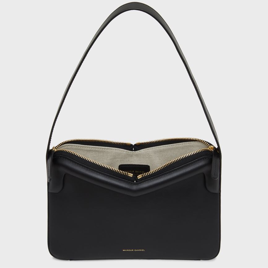 Torebka Bagietka Damskie Mansur Gavriel M Frame Baguette Czarne | 083-YGRZQJ