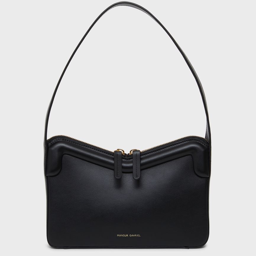 Torebka Bagietka Damskie Mansur Gavriel M Frame Baguette Czarne | 083-YGRZQJ