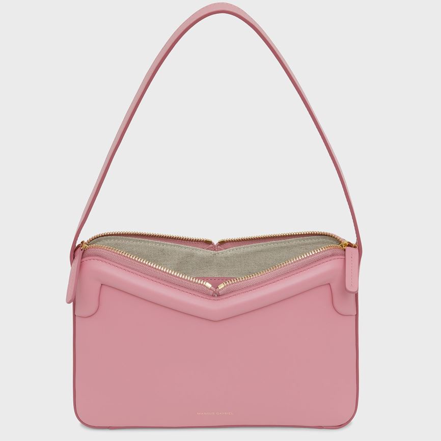 Torebka Bagietka Damskie Mansur Gavriel M Frame Baguette Różowe | 216-ZLBCNE