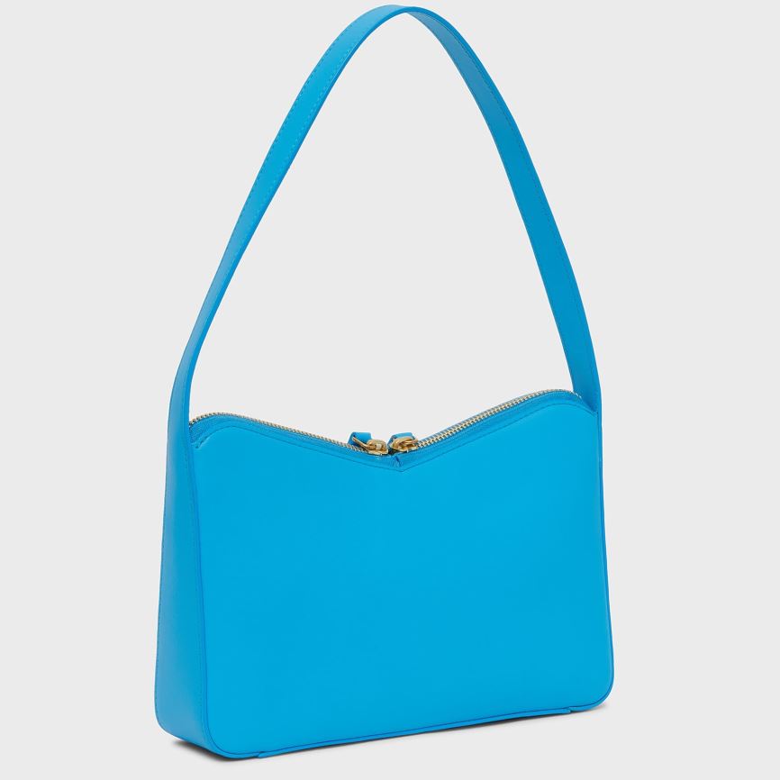 Torebka Bagietka Damskie Mansur Gavriel M Frame Baguette Niebieskie | 296-CISZUH