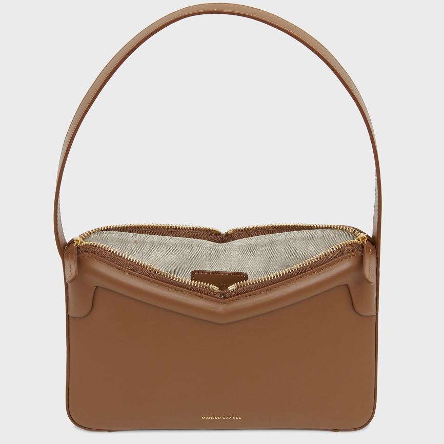 Torebka Bagietka Damskie Mansur Gavriel M Frame Baguette Brązowe | 394-VHIXAG