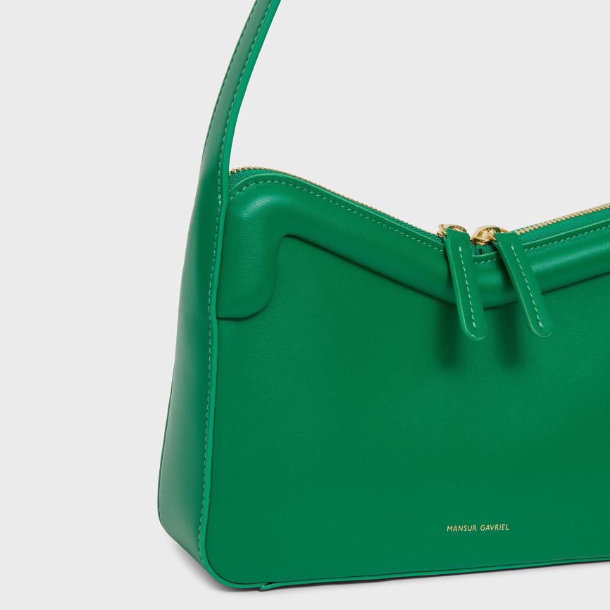 Torebka Bagietka Damskie Mansur Gavriel M Frame Baguette Zielone | 674-YCJIEH