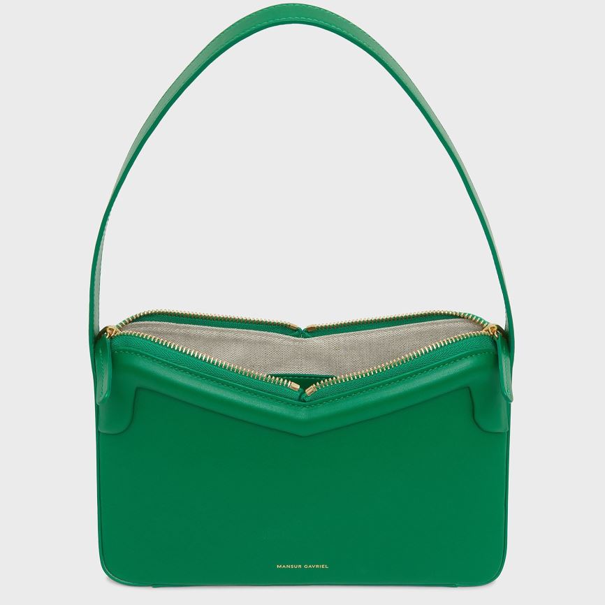 Torebka Bagietka Damskie Mansur Gavriel M Frame Baguette Zielone | 674-YCJIEH