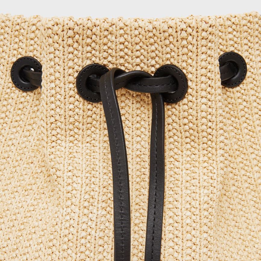 Torebka Bucket Bag Damskie Mansur Gavriel Mini Beżowe | 047-FVQWIB