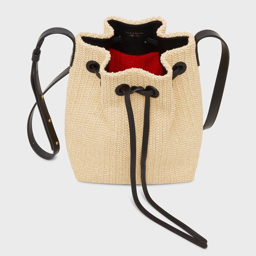 Torebka Bucket Bag Damskie Mansur Gavriel Mini Beżowe | 047-FVQWIB