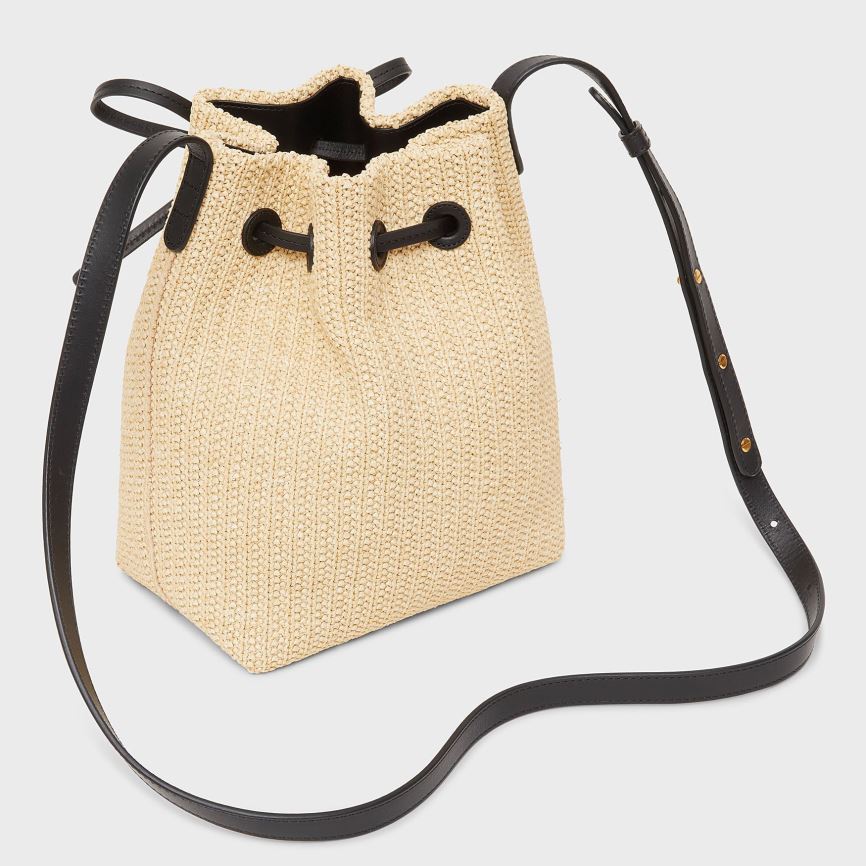 Torebka Bucket Bag Damskie Mansur Gavriel Mini Beżowe | 047-FVQWIB
