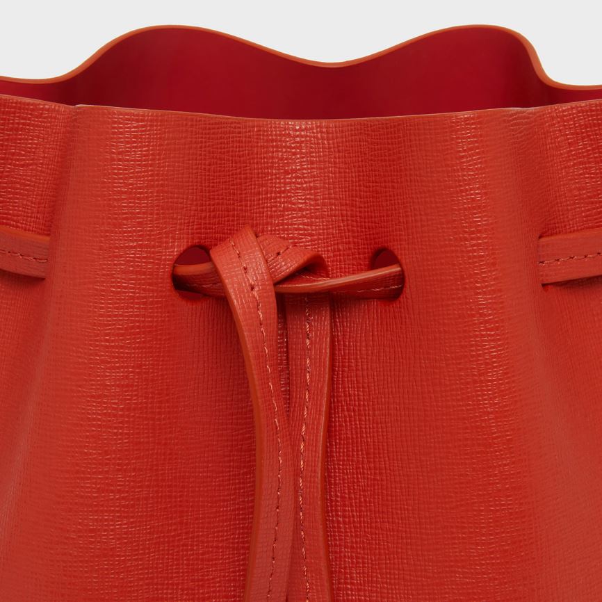 Torebka Bucket Bag Damskie Mansur Gavriel Mini Mini Czerwone | 149-WCFSIG