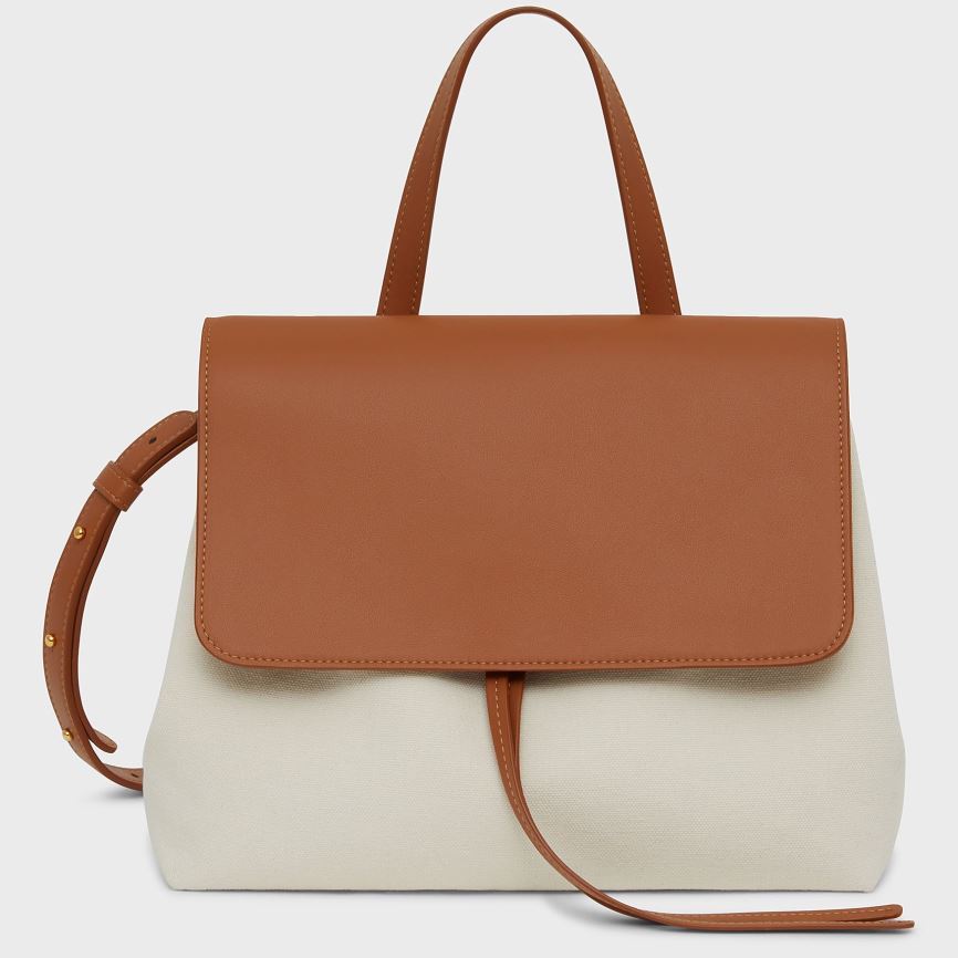 Torebka Bucket Bag Damskie Mansur Gavriel Soft Lady Kremowe Brązowe | 189-FNZQWJ