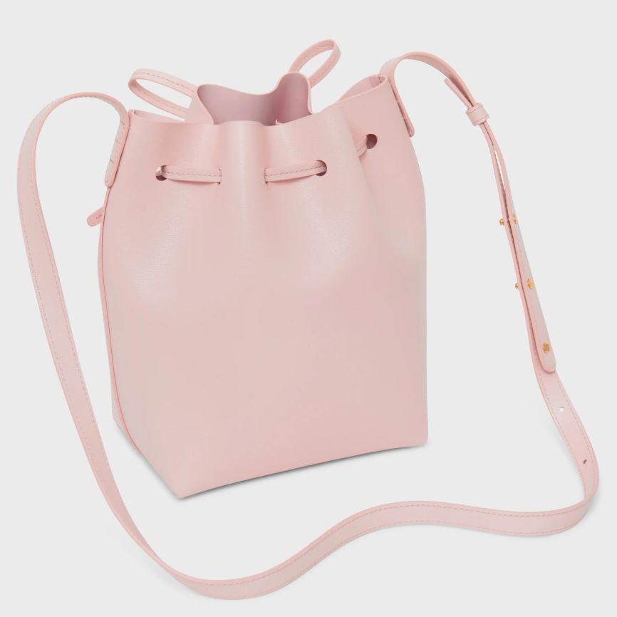 Torebka Bucket Bag Damskie Mansur Gavriel Mini Różowe | 197-YLBEOK