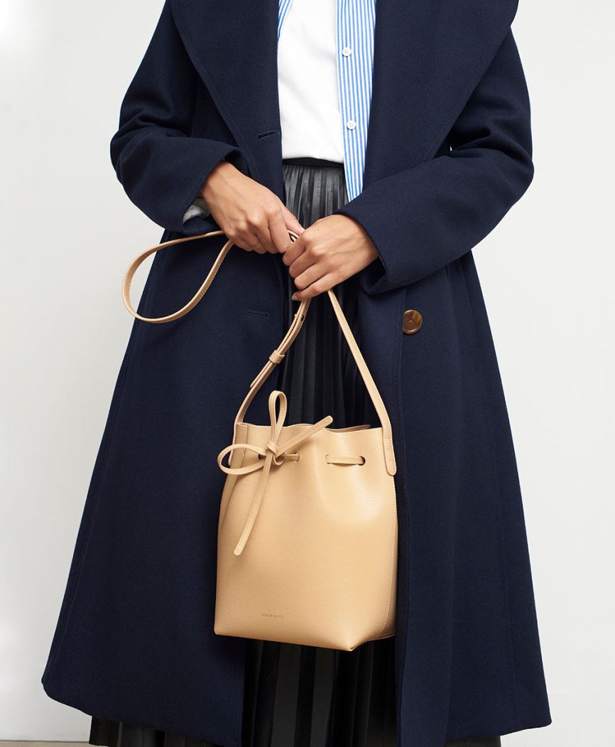 Torebka Bucket Bag Damskie Mansur Gavriel Mini Głęboka Brązowe | 279-YPMGRT