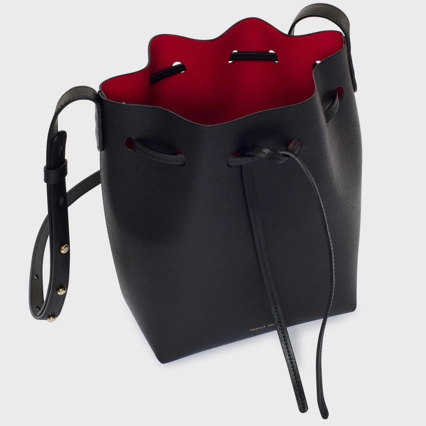 Torebka Bucket Bag Damskie Mansur Gavriel Mini Czarne | 290-KRACBT
