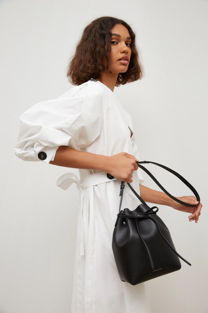 Torebka Bucket Bag Damskie Mansur Gavriel Mini Czarne | 290-KRACBT