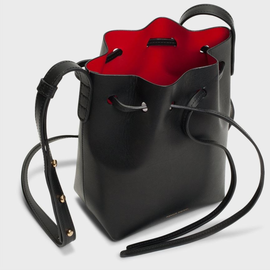 Torebka Bucket Bag Damskie Mansur Gavriel Mini Mini Czarne | 348-BGHUML