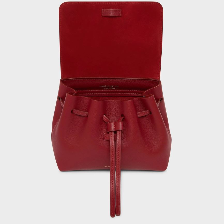 Torebka Bucket Bag Damskie Mansur Gavriel Mini Soft Lady Czerwone | 364-KJIBAF
