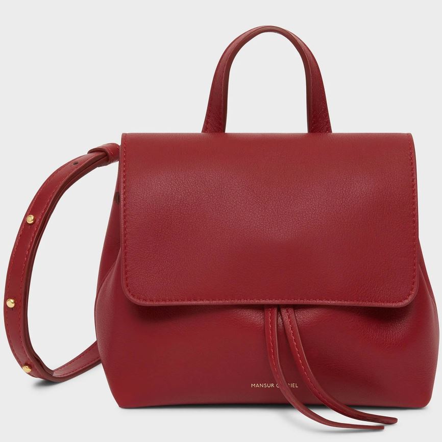 Torebka Bucket Bag Damskie Mansur Gavriel Mini Soft Lady Czerwone | 364-KJIBAF