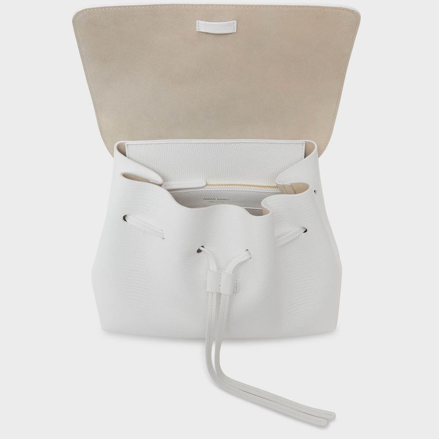 Torebka Bucket Bag Damskie Mansur Gavriel Soft Lady Białe | 574-YXIQAR