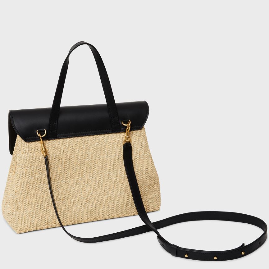 Torebka Bucket Bag Damskie Mansur Gavriel Soft Lady Beżowe Czarne | 615-ANILXD