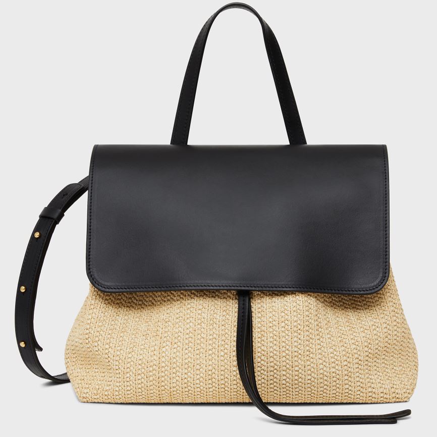 Torebka Bucket Bag Damskie Mansur Gavriel Soft Lady Beżowe Czarne | 615-ANILXD