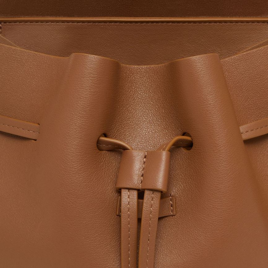 Torebka Bucket Bag Damskie Mansur Gavriel Soft Lady Brązowe | 647-ZBDNKX