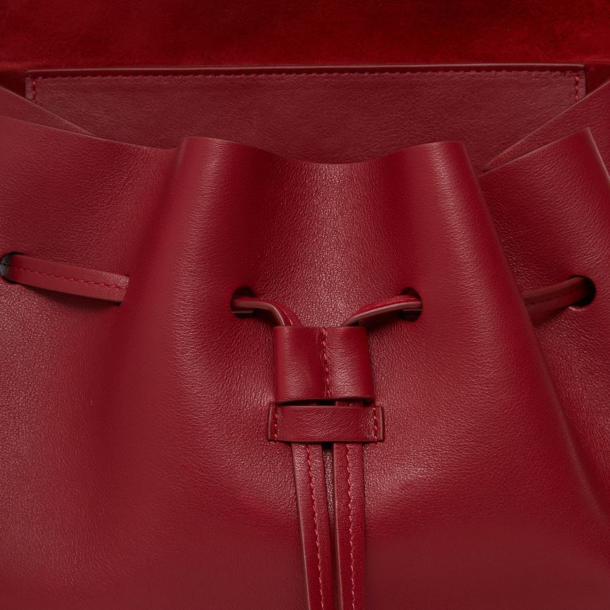 Torebka Bucket Bag Damskie Mansur Gavriel Soft Lady Czerwone | 702-IECNAJ