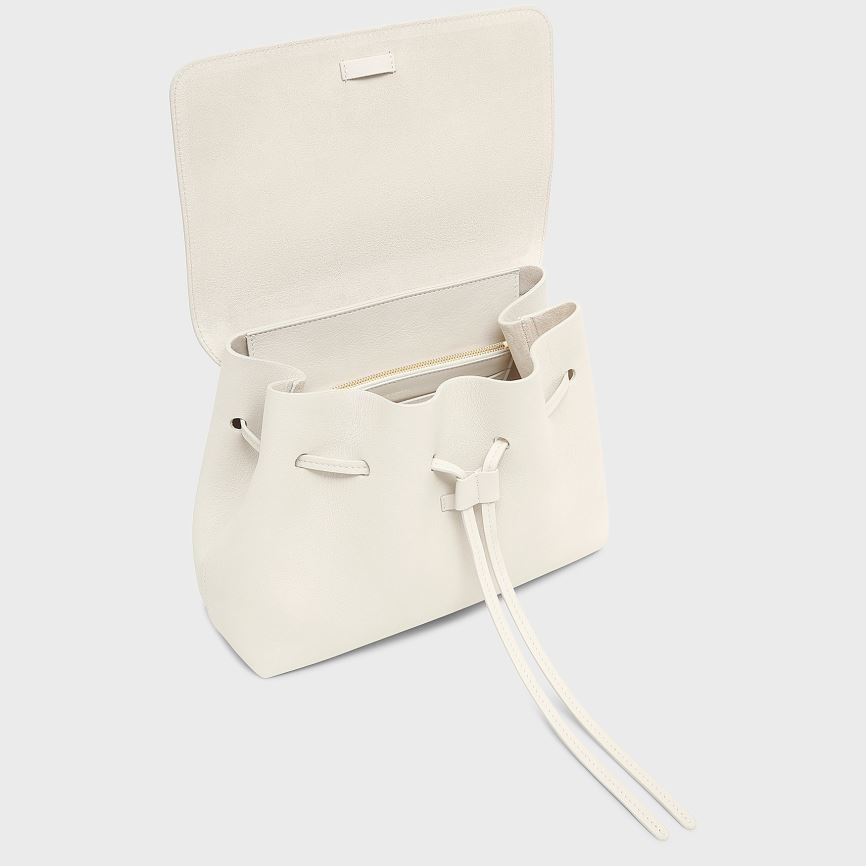 Torebka Bucket Bag Damskie Mansur Gavriel Soft Lady Kremowe | 713-DAFBLZ