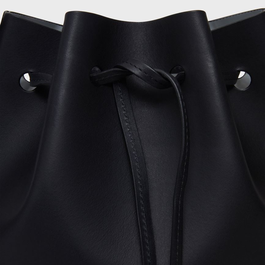Torebka Bucket Bag Damskie Mansur Gavriel Mini Czarne | 714-NSHEUK