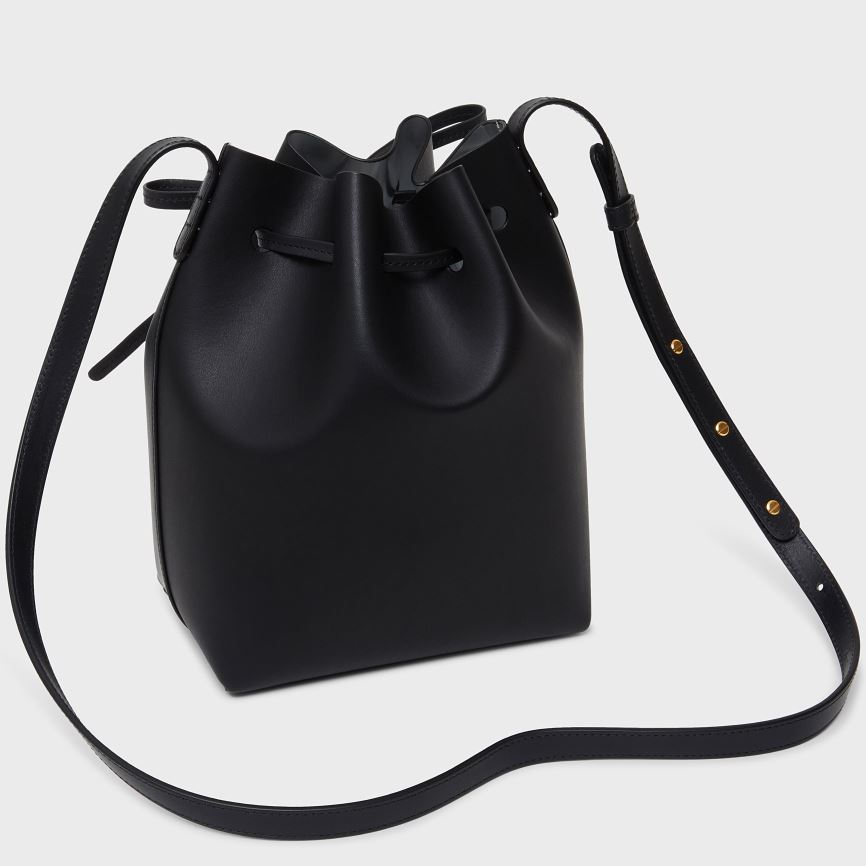 Torebka Bucket Bag Damskie Mansur Gavriel Mini Czarne | 714-NSHEUK