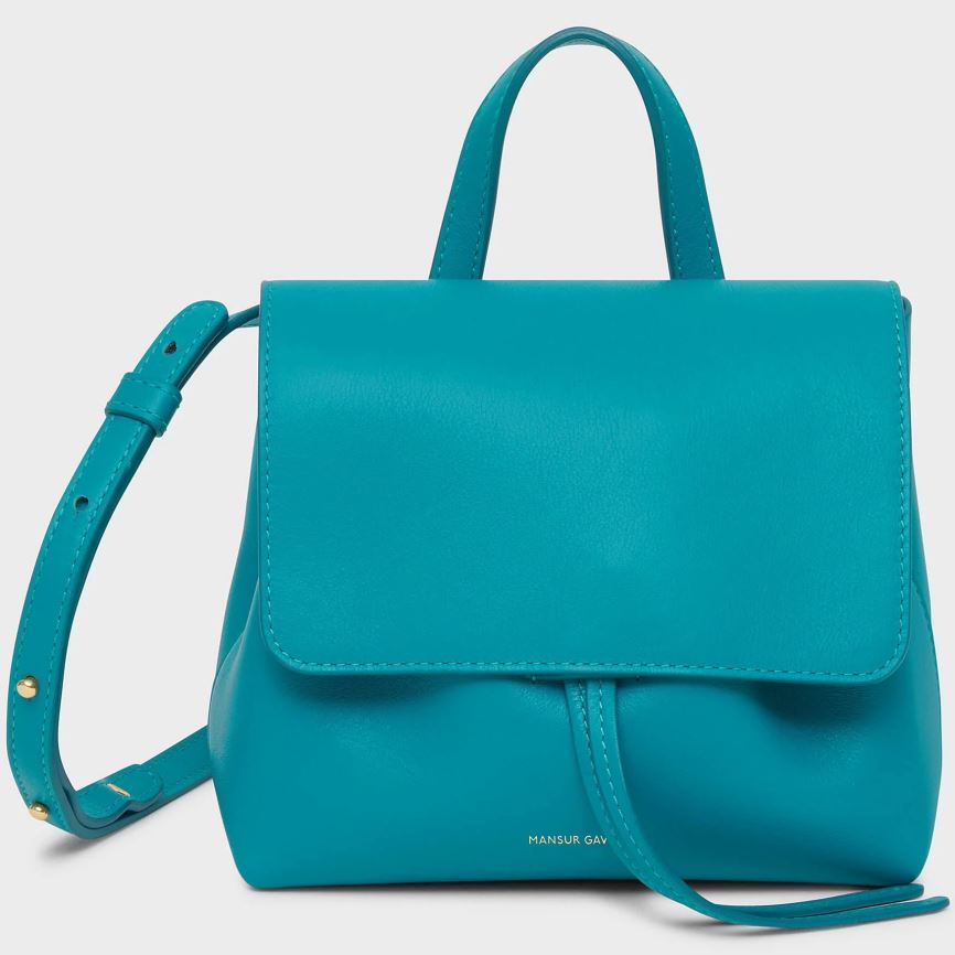 Torebka Bucket Bag Damskie Mansur Gavriel Mini Soft Lady Turkusowe | 758-XBYJLZ