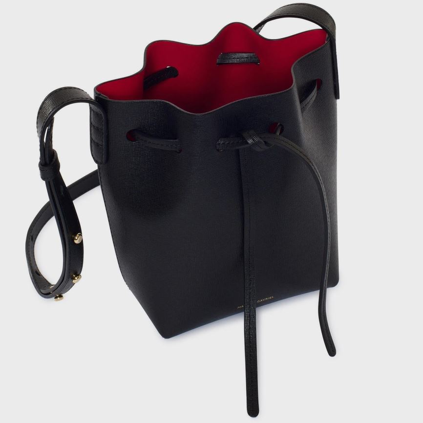 Torebka Bucket Bag Damskie Mansur Gavriel Mini Mini Czarne | 791-AJQIRV