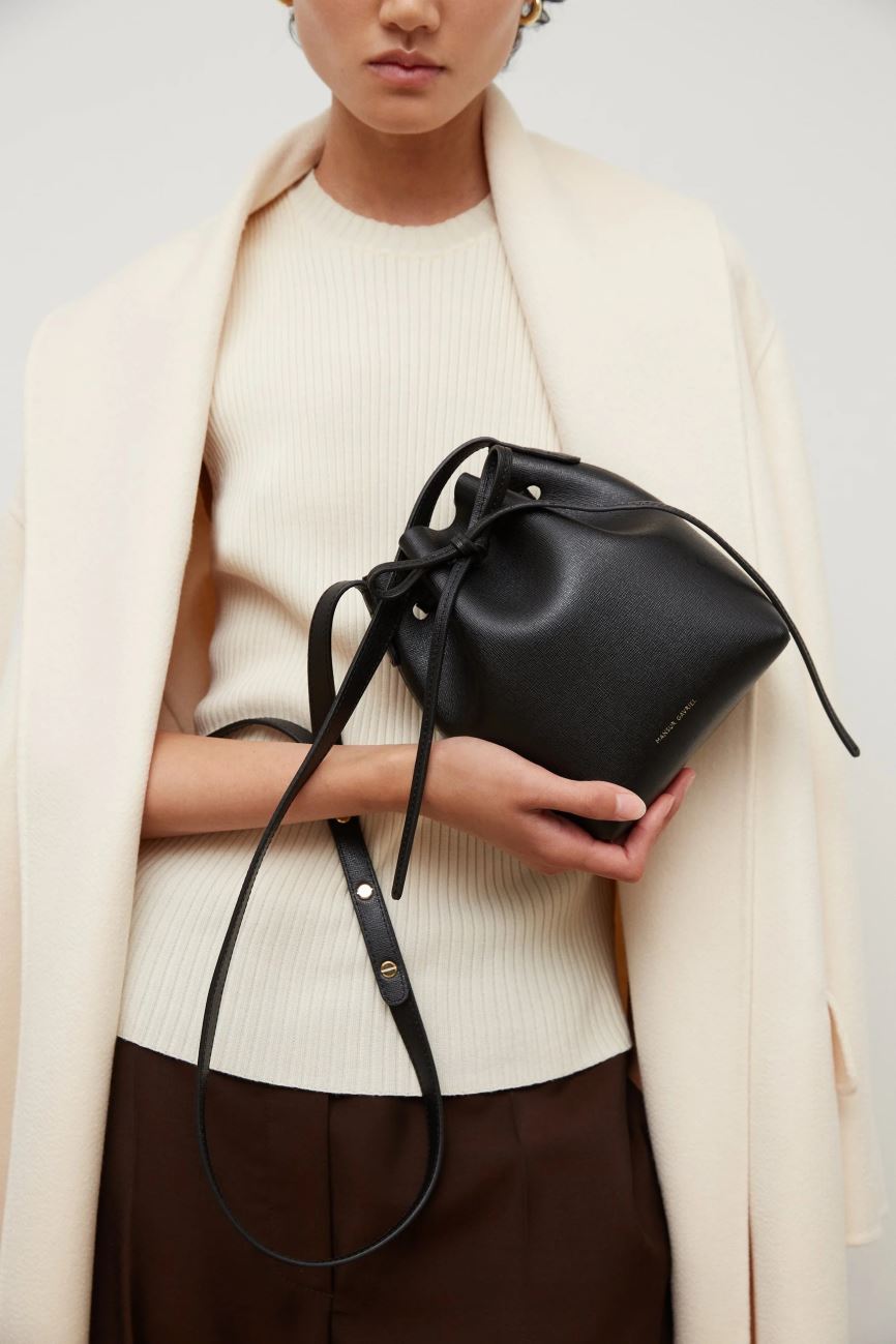 Torebka Bucket Bag Damskie Mansur Gavriel Mini Mini Czarne | 791-AJQIRV