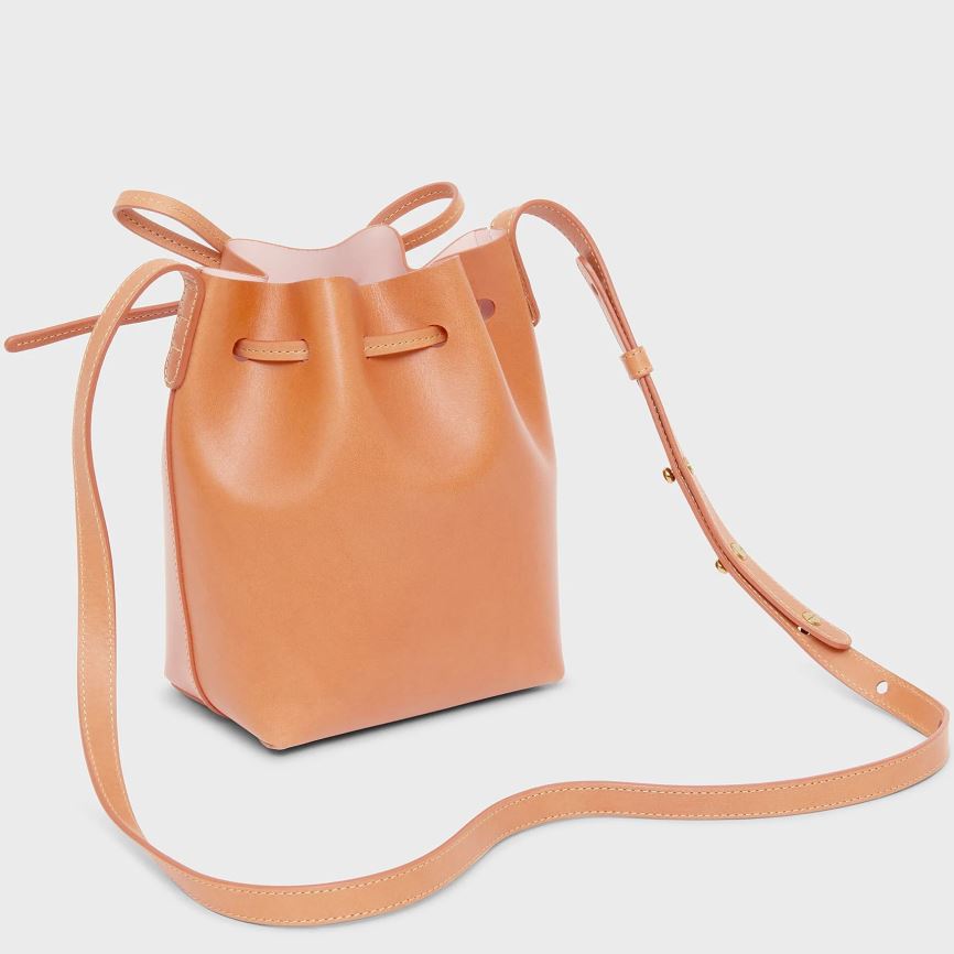 Torebka Bucket Bag Damskie Mansur Gavriel Mini Mini Głęboka Brązowe | 812-VSGZRF