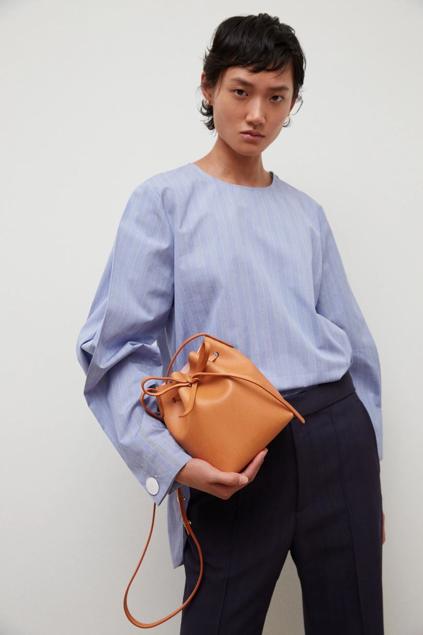 Torebka Bucket Bag Damskie Mansur Gavriel Mini Mini Głęboka Brązowe | 812-VSGZRF