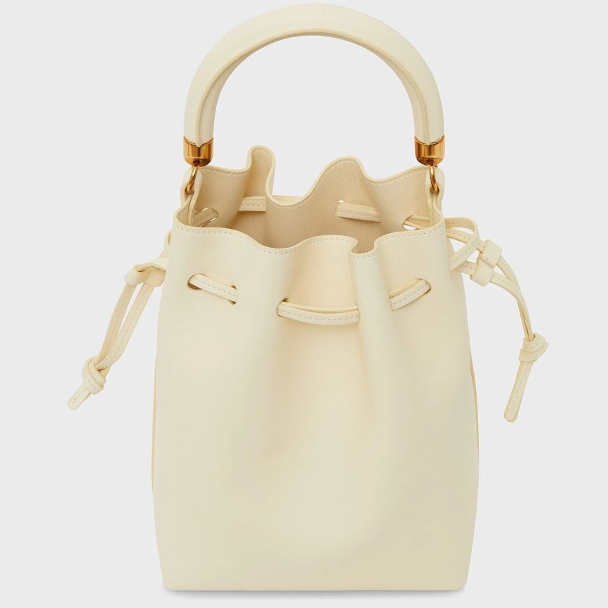 Torebka Bucket Bag Damskie Mansur Gavriel Movimento Mini Głęboka Żółte | 938-WYPOSD