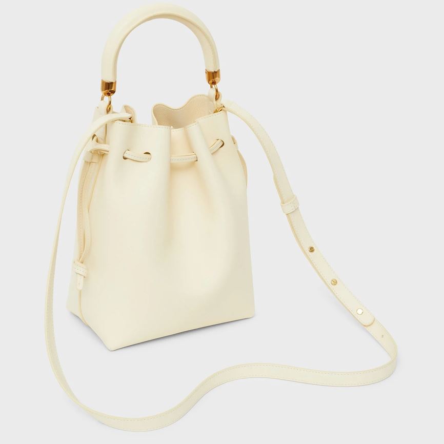 Torebka Bucket Bag Damskie Mansur Gavriel Movimento Mini Głęboka Żółte | 938-WYPOSD