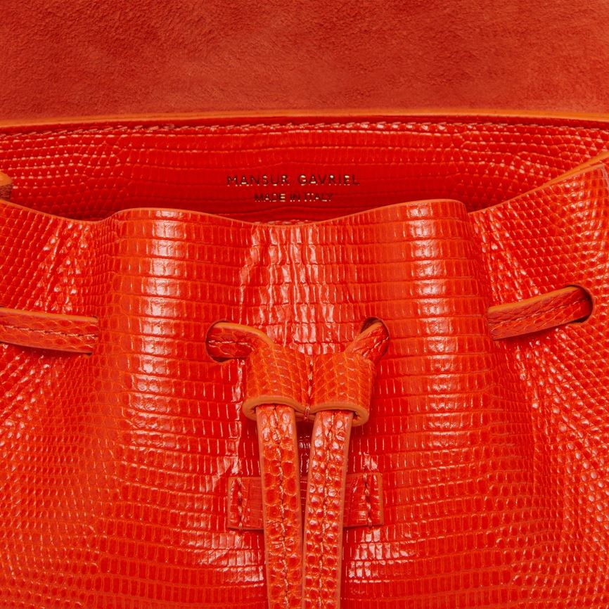Torebka Bucket Bag Damskie Mansur Gavriel Mini Soft Lady Czerwone | 947-MWZVPS