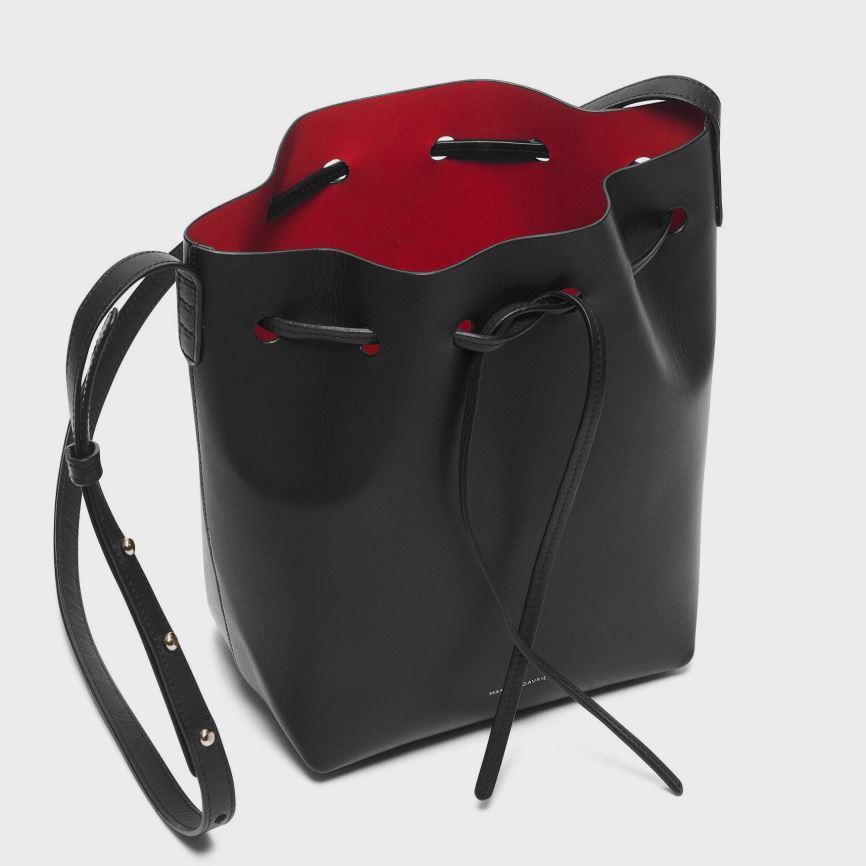 Torebka Bucket Bag Damskie Mansur Gavriel Mini Czarne | 961-LOXGJH