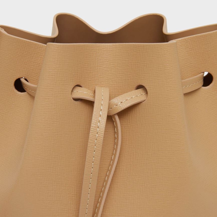 Torebka Bucket Bag Damskie Mansur Gavriel Mini Mini Głęboka Brązowe | 965-DQEVKW