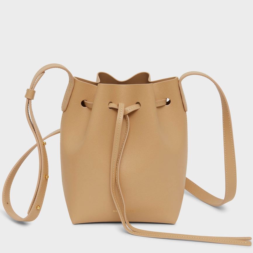 Torebka Bucket Bag Damskie Mansur Gavriel Mini Mini Głęboka Brązowe | 965-DQEVKW