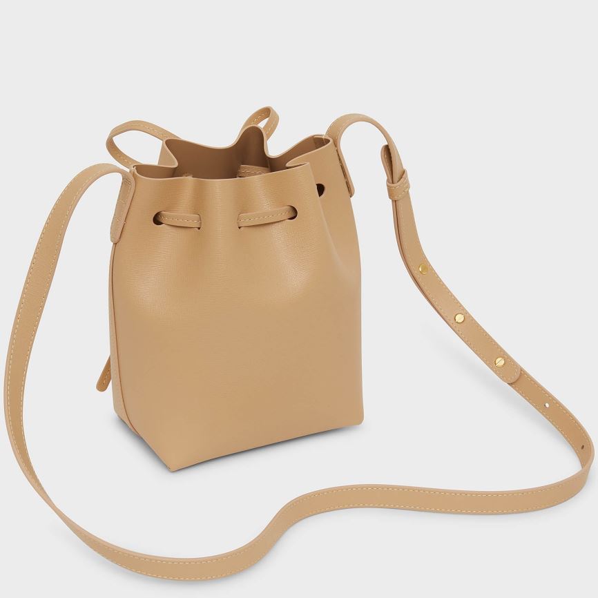 Torebka Bucket Bag Damskie Mansur Gavriel Mini Mini Głęboka Brązowe | 965-DQEVKW