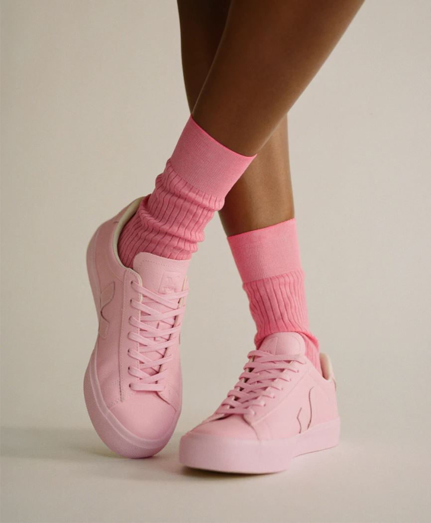 Trampki Damskie Mansur Gavriel MG x Veja Unisex Różowe | 327-ACEYVQ