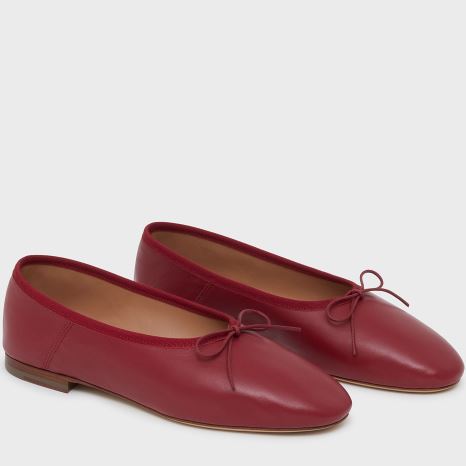 Baletki Damskie Mansur Gavriel Dream Ballerina Czerwone | 125-JZWRFU