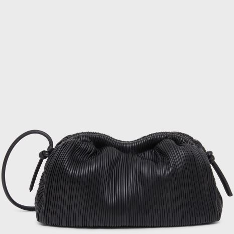 Kopertówki Damskie Mansur Gavriel Pofałdowany Cloud Czarne | 453-UXKNAD