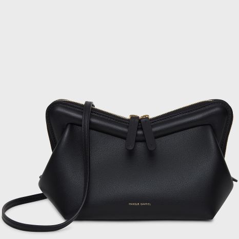 Torba Crossbody Damskie Mansur Gavriel Mini M Frame Czarne | 413-UAQMPX