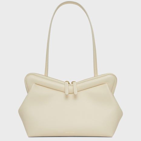 Torby Przez Ramię Damskie Mansur Gavriel M Frame Kremowe | 907-TAKIUL