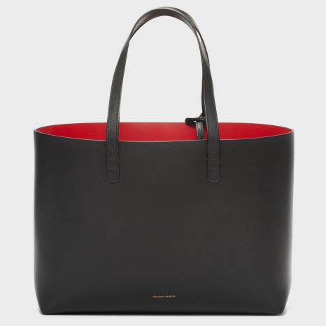 Torby Tote Damskie Mansur Gavriel Small Czarne | 643-QISEYZ