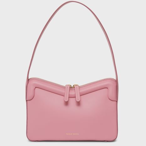 Torebka Bagietka Damskie Mansur Gavriel M Frame Baguette Różowe | 216-ZLBCNE